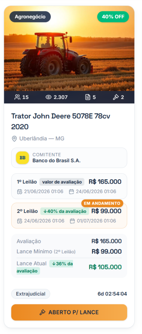 Sistema de Leilão Rural